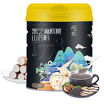 怀山堂铁棍山药芝麻粉罐装600g