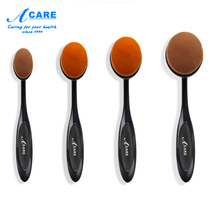 Toothbrush type liquid foundation brush BB cream naked makeup bottom brush Small set portable with cover soft hair do not eat powder beginners