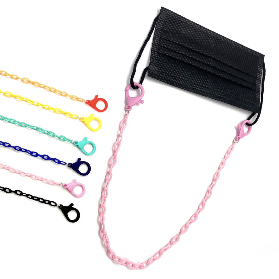 Mask chain female hanging neck mask strap hanging neck acrylic adult children universal mask anti-lost rope