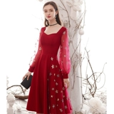 Вечернее платье, бордовое молодежное платье, коллекция 2023, подходит для подростков