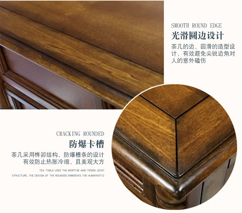Bàn cà phê Mỹ Nước Mỹ retro gỗ rắn phòng khách bàn trà máy hình chữ nhật chức năng nâng bàn cà phê đồ nội thất cổ - Bàn trà bàn tiếp khách