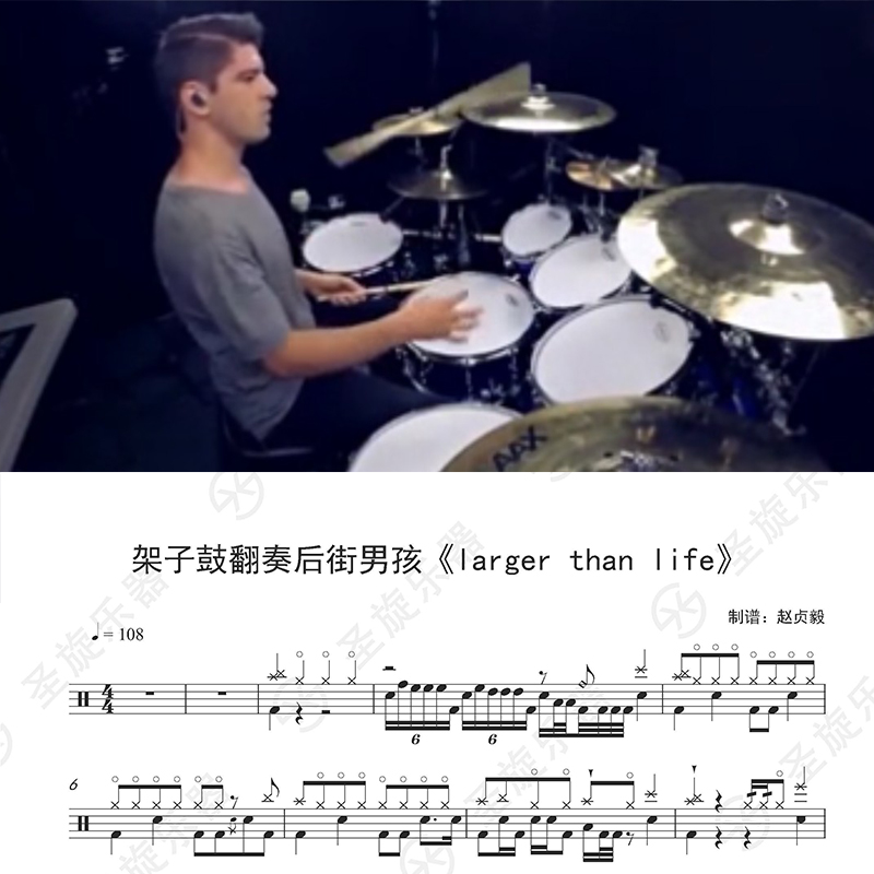 Backstreet Boys-Larger Than Life Drum Sheet with No Drum Accompaniment