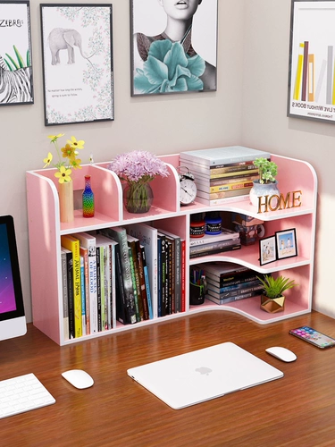 Простая настольная книжная полка, система хранения для школьников, книжный шкаф