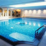 Мозаика, стеклянный уличный нескользящий бассейн