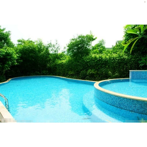 Мозаика, стеклянный уличный нескользящий бассейн