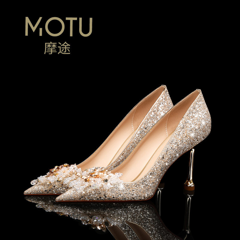 Motu Wedding Shoes for Women 2026 New Style Comfortable Crystal Bridal Shoes Stunning French High Heels Motu Wedding Shoes for Women 2026 New Style Comfortable Crystal Bridal Shoes Stunning French High Heels