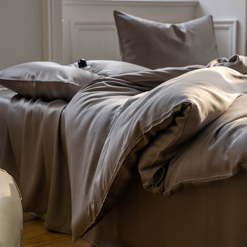 Летнее покрывало, шелковый комплект, пододеяльник, шелковая шелковистая простыня, 100 шт, 4 предмета, изысканный стиль