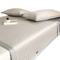 2024 new style ice silk mat three-piece set summer cooling bean air-conditioned soft mat summer fitted sheet machine washable
