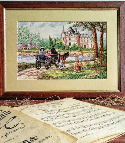 DIM 3790 Lady Castle Big Gold American Original Cross Stitch Spot Spot