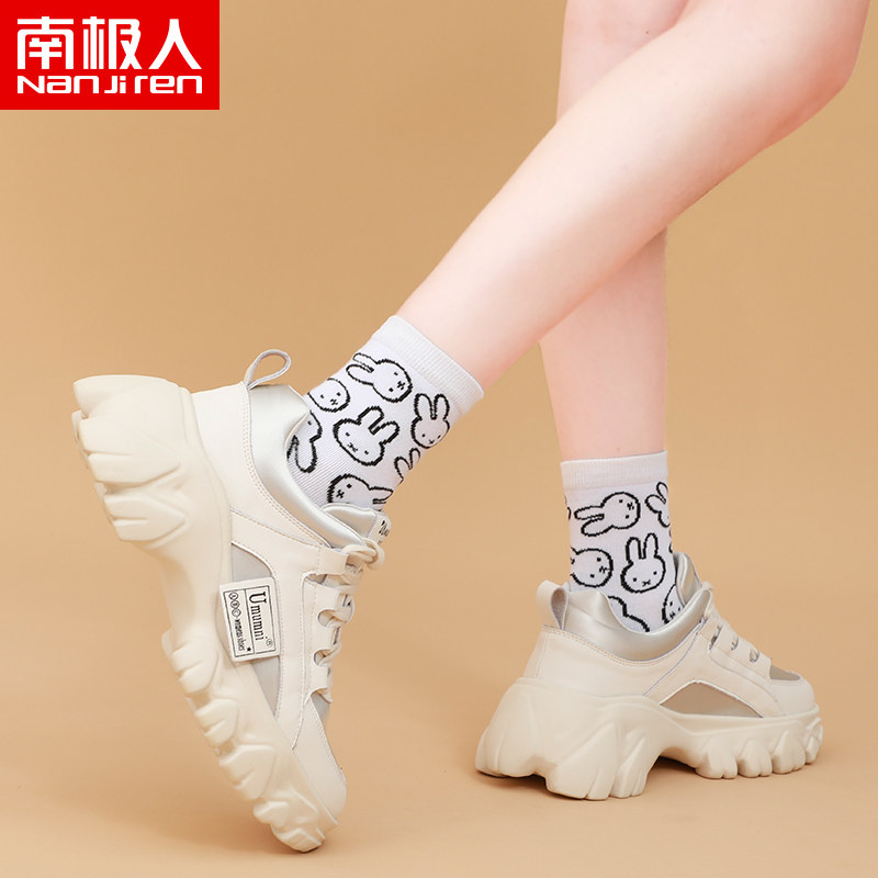 Socks Women's mid-tube socks spring and summer thin cotton Japanese cute cartoon rabbit spring and autumn net red ins tide socks