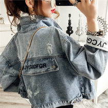 This years popular denim jacket female 2021 spring and autumn new net red ins tide Korean loose bf all-match top