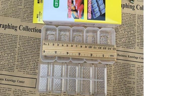Sushi cơm bóng khuôn gạo hình trụ DIY gạo bóng Năm công cụ sushi rong biển - Tự làm khuôn nướng khuon banh trung thu