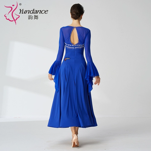 Yundance Rhyme Dance New Custom Country Standard Modern Dance Dancing Dance Waltz Практика Big Swing Dress