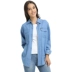 Áo mới 2019 size lớn nữ mùa xuân áo khoác denim mùa hè mỏng phần mỡ dài tay áo rộng ao so mi nu dep Mùa xuân