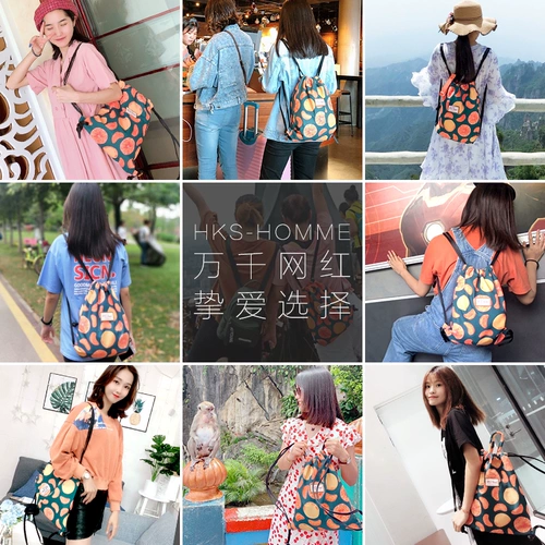 Рюкзак, сумка через плечо, мешочек для путешествий, ранец для спортзала подходит для пеших прогулок, спортивная сумка, на шнурках