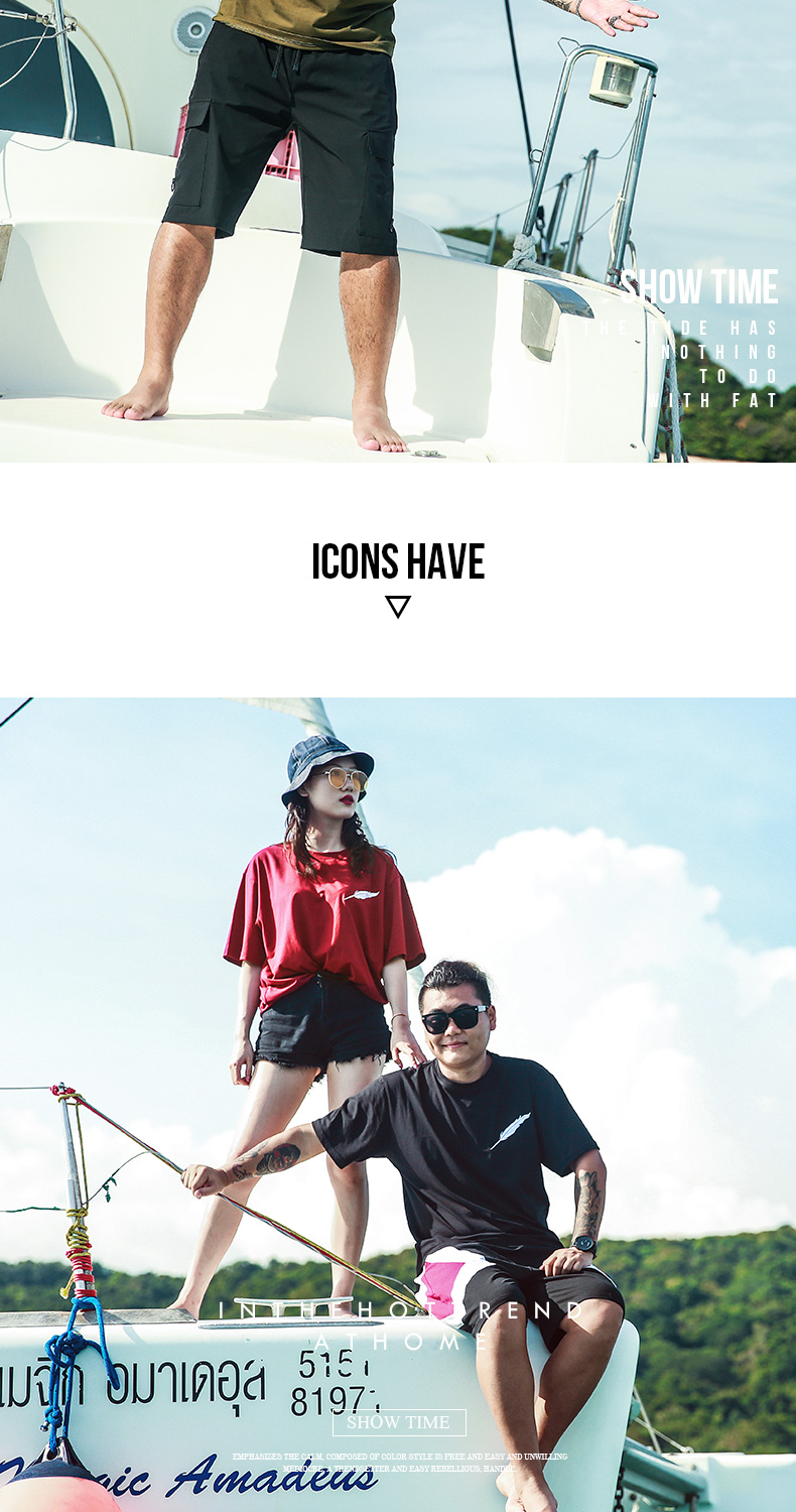 Wei Chen Tide thương hiệu lớn kích thước của nam giới màu rắn T-Shirt người đàn ông béo cộng với phân bón để tăng lỏng vài mô hình lòng từ bi chất béo nửa tay áo mùa hè blazer nam