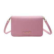 JILLS* T Japan Magazine Sweet Peach Pink Girl Sensation Portable Multipurpose Leather Skew Satchel Single Shoulder Bag Phone Bag