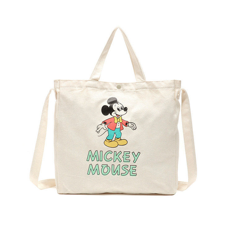 Japanese Magazines Boom Rice White Mitch Leisure 100 Hitch Canvas Diagonal Satchel Handbag Shopping Bag Student Book Bag