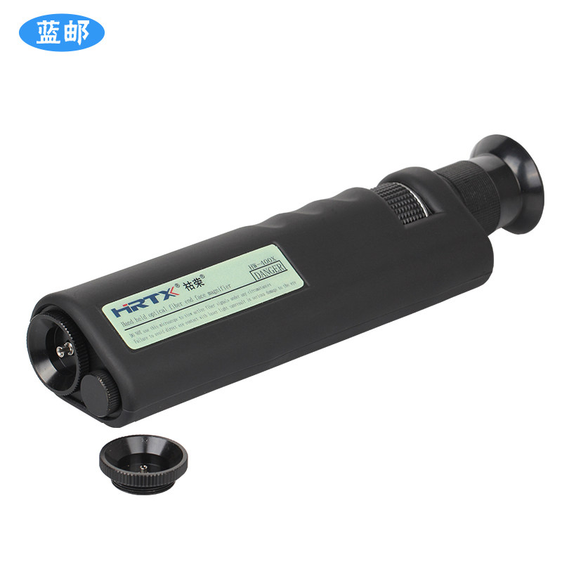 Blue Post Handheld Optical Fiber End Face Magnifier HW-400X 200-400 Times Ceramic Ferrule Detector