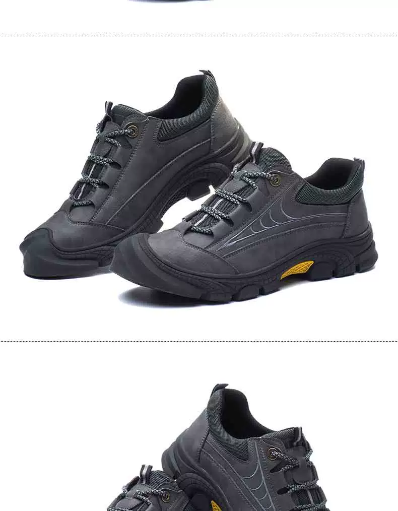 Fucheng labor protection shoes men's steel toe caps anti-smash and anti-puncture lightweight acid and alkali resistant wear-resistant work shoes safety protection