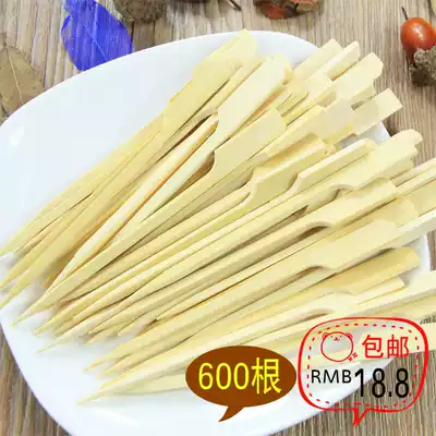 Canton boiled bamboo stick 12CM 600 disposable bamboo stick Malatang barbecue net brown sugar gourd ball balls