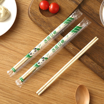 Disposable Chopsticks Round Bamboo Chopstick Convenient Bowl Chopsticks Domestic Commercial Restaurant Restaurant Takeaway Fast Food Batch