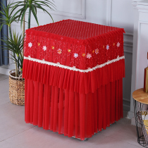 Wedding red sun protection washing machine cover drum cover 8kg 10kg fully automatic front door universal