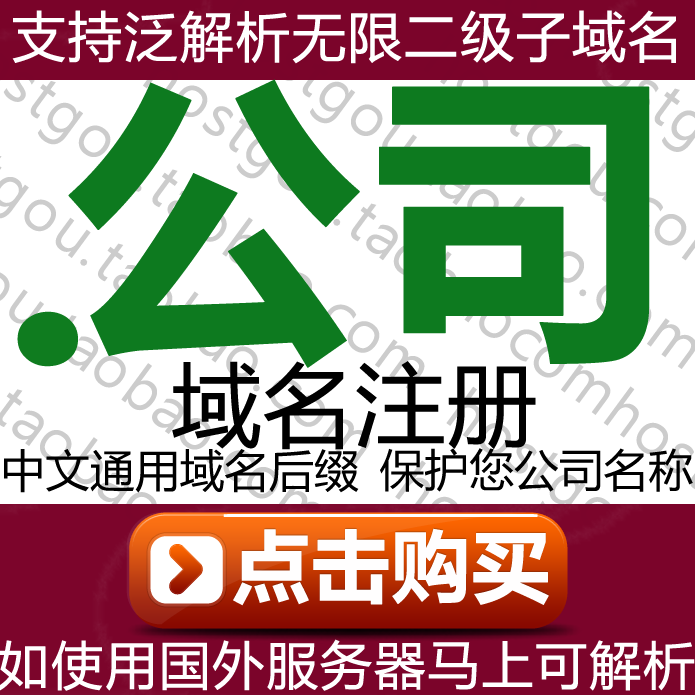 Company Domain Name Registration Protect Your Company's Internet Trademark Chinese Company Website URL Application Purchase
