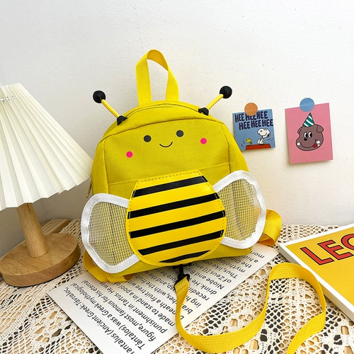 Летний мультяшный детский школьный рюкзак, маленький картхолдер для детского сада с поводком, 12 лет