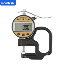 Three-digital display micrometer thickness gauge 0-10*0 001mm Micrometer thickness gauge Cloth film thickness gauge