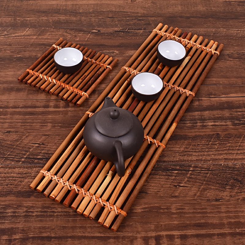Small bamboo curtain bamboo has bamboo tea table tea tea set bamboo bamboo mat mat cup mat cup tea accessories