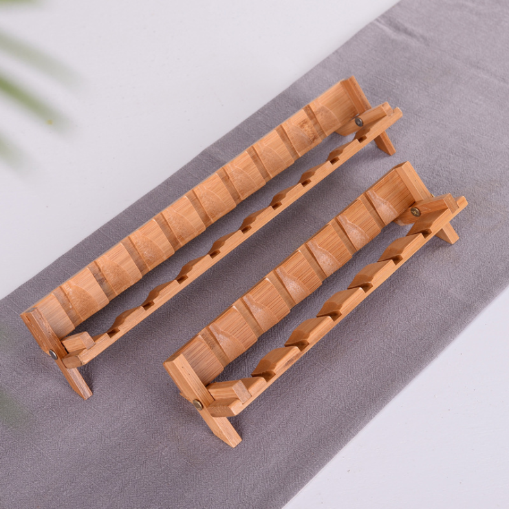 T receive bamboo tea beverage holder drying beverage holder kung fu tea tea cup cup put shelf rack tea tray
