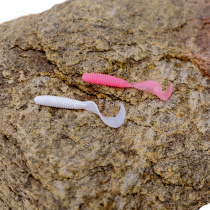 Fishing House root fishing single tail 45mm 0 6G Luya bait root fishing soft bait 12 fake bait