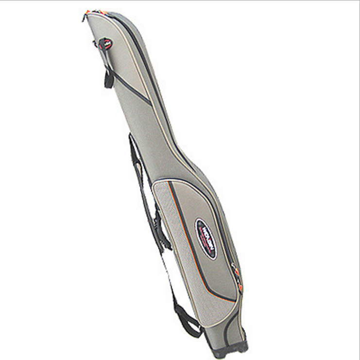 Special fishing gear bag 1 25 meters fashion light brown hard shell big belly bag Fishing gear bag table fishing bag Waterproof fishing bag