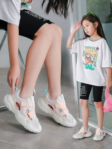 Летние сандалии для принцессы, спортивная детская повседневная обувь для мальчиков, подходит для подростков, мягкая подошва