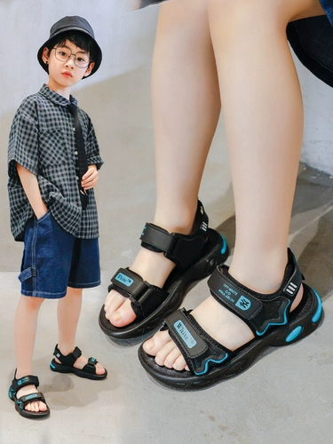 Летние сандалии для принцессы, спортивная детская повседневная обувь для мальчиков, подходит для подростков, мягкая подошва