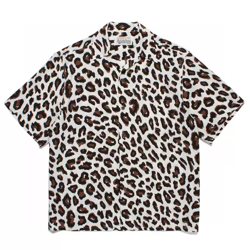 WACKO MARIA NANGA / LEOPARD ANORAK JACKET 豹纹夏威夷短袖衬衫-淘宝