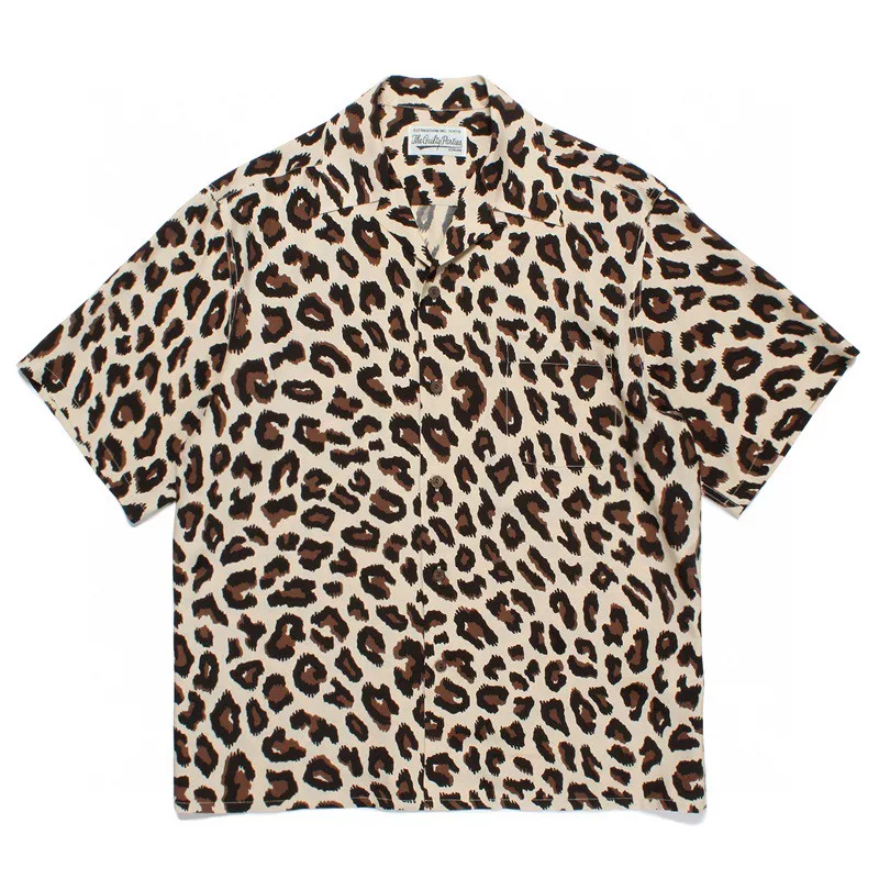 WACKO MARIA Nanga / Leopard Anorak jacket Leopard Line Shawai Short-sleeved Shirt