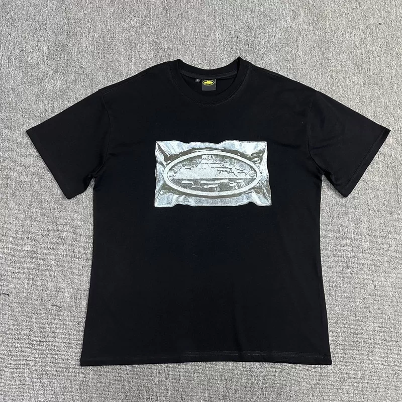 23ss новый Corteiz Devil Island Waste Poster Short Sleeve Drill Street Tide Sniper Order Men and Women T-shirts