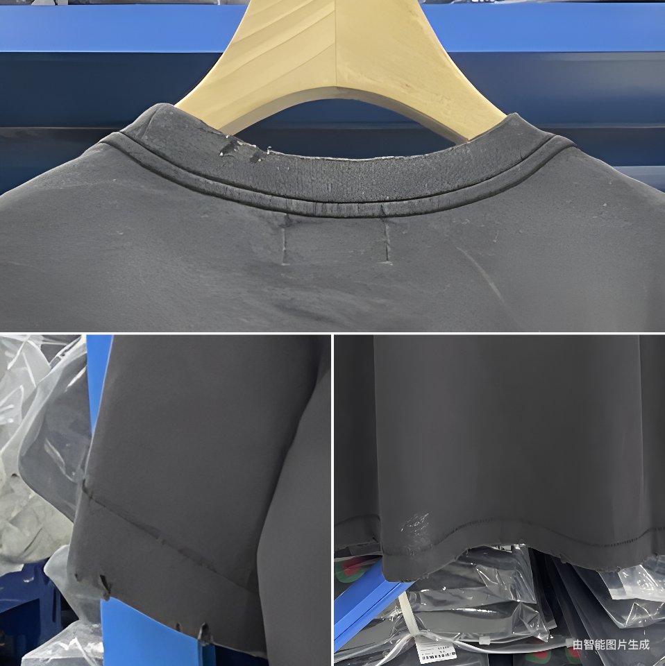 ERD classic logo damaged wash t-shirt фонд письмо разрушать мойка короткий рукав Футболка, 无品牌/无注册商标 
