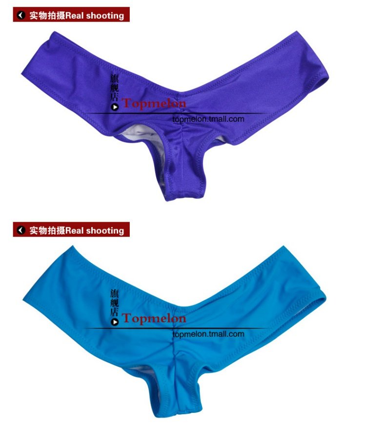TOPMELON Đồ bơi nữ Bikini Quần short bơi một mảnh V-Type Quần short áo thun tam giác gợi cảm thoi trang ao tam