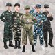 秋冬儿童迷彩服中小学生军训户外特种兵套装幼儿园合唱服T恤服装
