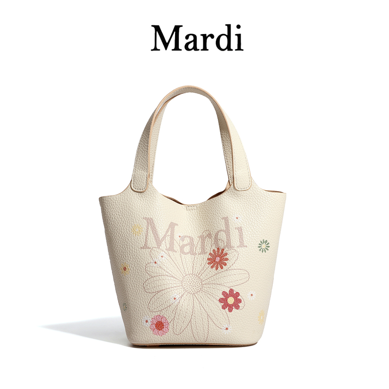 【Mardi Official】Versatile Casual Leather Durable Small Daisy New Style Exquisite Simple Large Capacity Structured Bag
