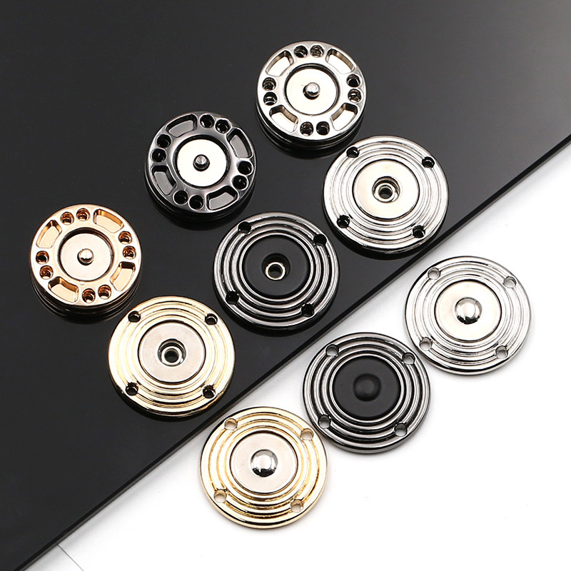 Metal Dark button Tapping anti-walking light Naked Body Shirt Clothing Invisible press buckle upscale magnet Press Ultra Slim Fit