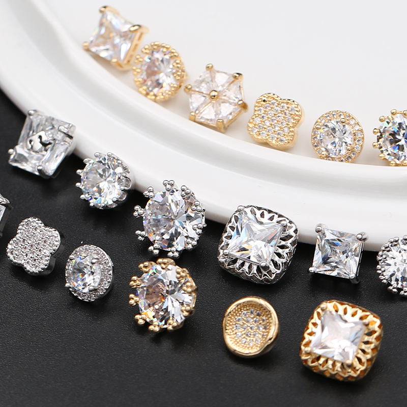 Metal shirts, cardigans, buttons, brooches, invisible buttons, accessories, clothes, Haoshi buttons, decoration, women's small fragrance, hidden buttons