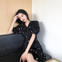 SANDRO MOSCOLONI floral dress 2021 summer new French niche Helburn style first love skirt