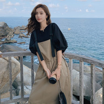 SANDRO MOCOLONI BRACES SKIRT Two sets 2022 Summer new advanced sensational style light cooked wind suit