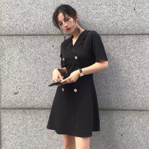  SANDRO MOSCOLONI dress female summer 2021 French bellflower Xiaoxiang style is thin AND small black skirt