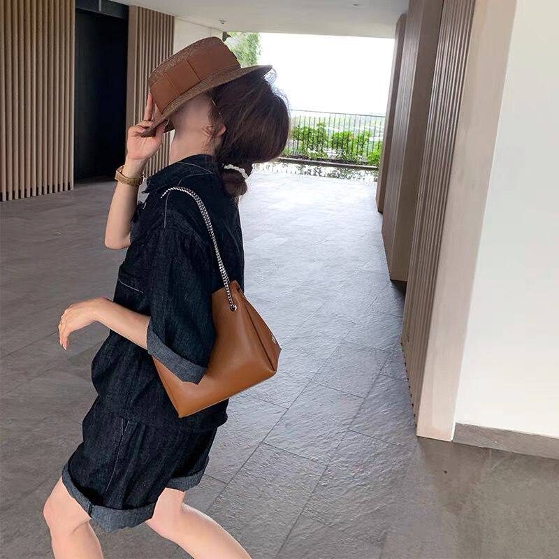 Sandro Moscoloni 2023 Summer New Fry Street Fashion Casual Jean Shorts Two Pieces