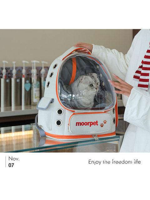 Cat Bag, Portable Large-Capacity Cat Backpack, Small Dog Backpack, Universal Space Capsule Dog Bag for All Seasons